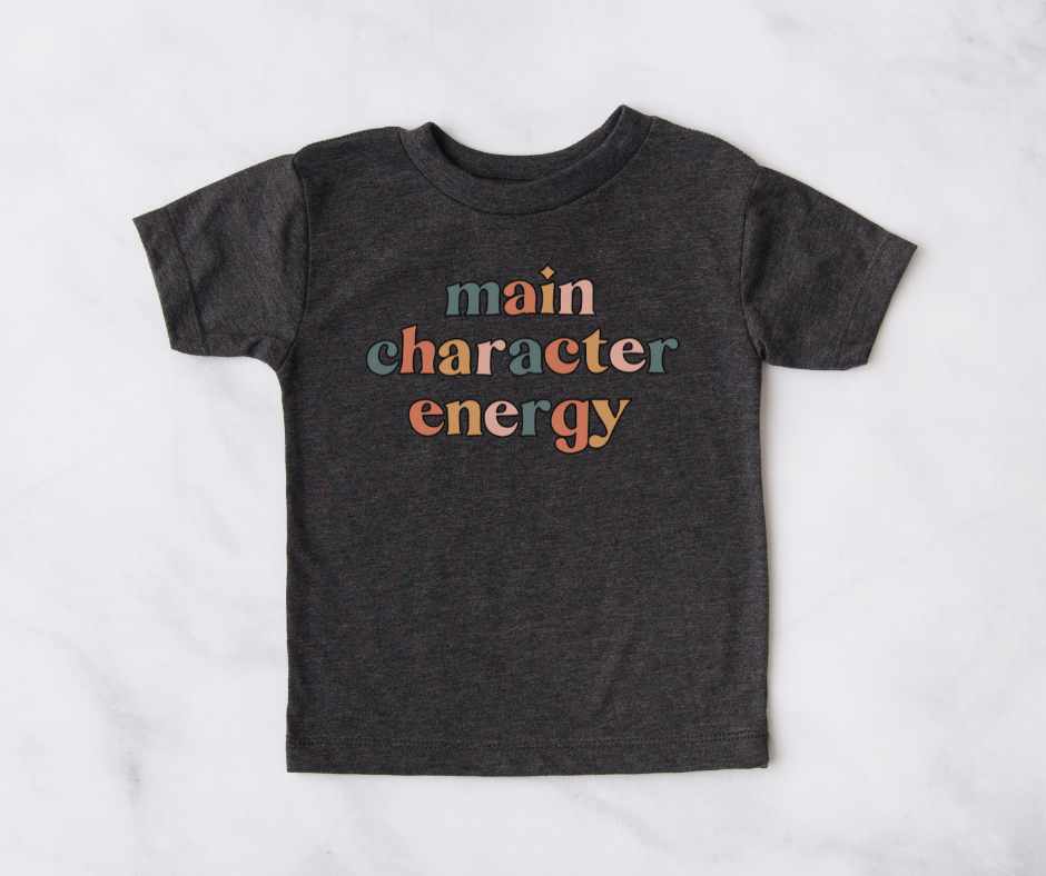 Main Character Energy Kids Tee